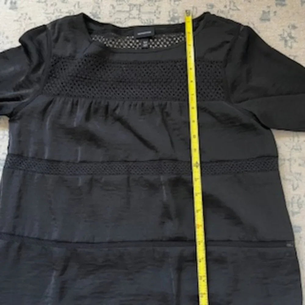 🧡3/15 NWT Who What Wear Black Crochet Lace Goth Witchy Dress Women's M